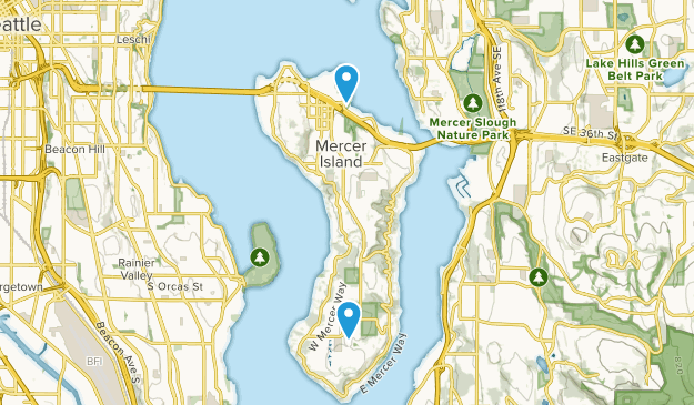 Mercer Island, Washington Map