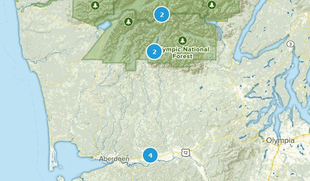 Montesano, Washington Map