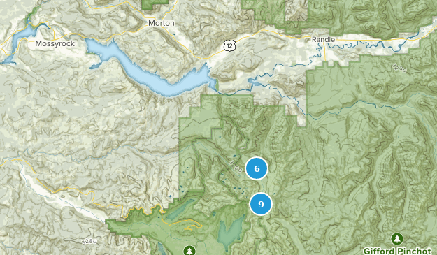 Morton, État de Washington Map