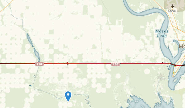 Moses Lake, Washington Map
