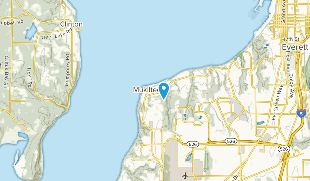 Mukilteo, État de Washington Map