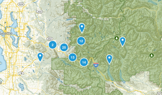 North Bend, Washington Map