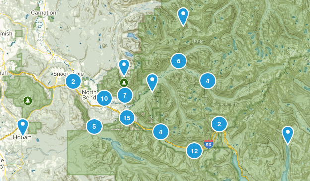 North Bend, Washington Map