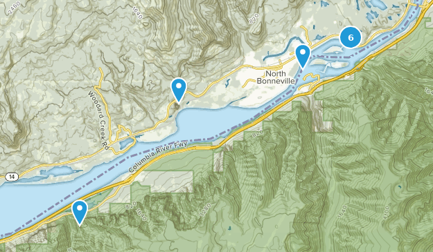 North Bonneville, Washington Map