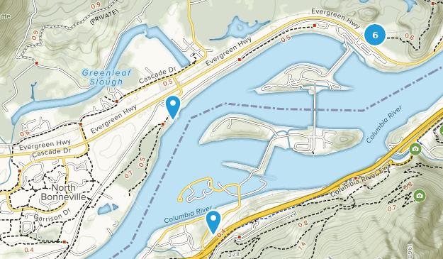 North Bonneville, Washington Map