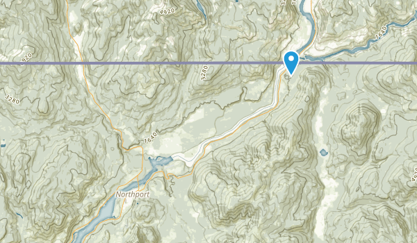Northport, Washington Map