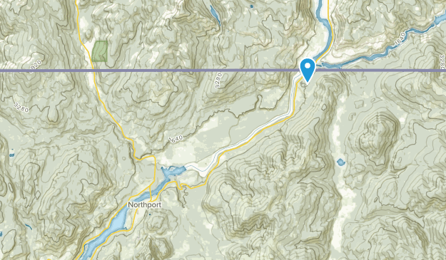 Northport, Washington Map