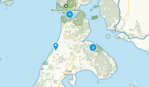 Oak Harbor, État de Washington Map