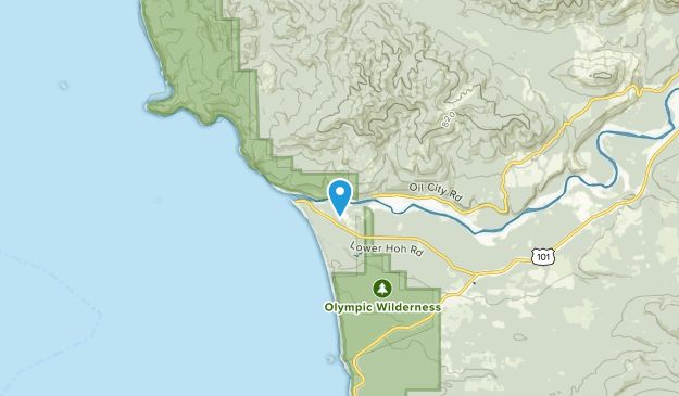 Oil City, Washington Map