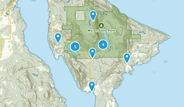 Olga, Washington Map