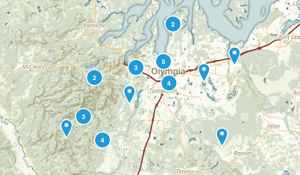 Olympia, Washington Map