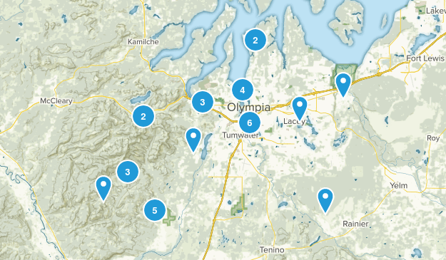 Olympia, Washington Map