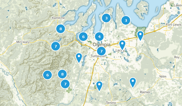 Olympia, Washington Map