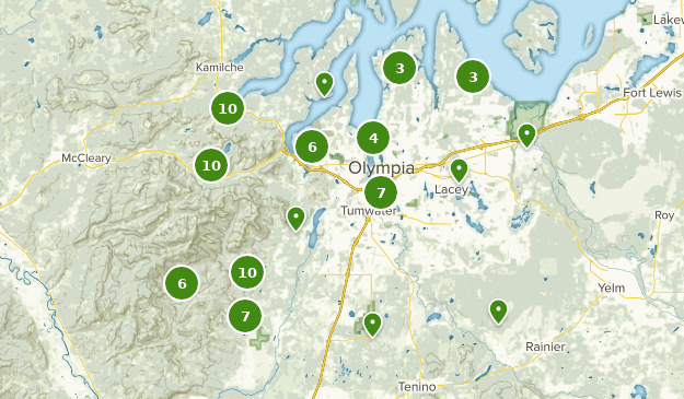 Olympia, Washington Map