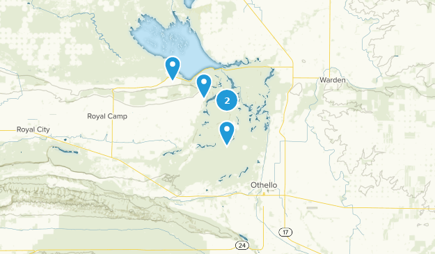 Othello, État de Washington Map