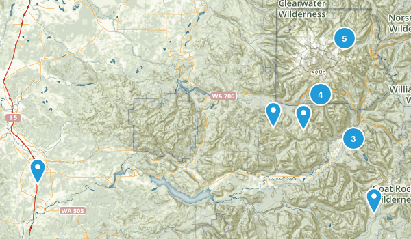 Packwood, Washington Map