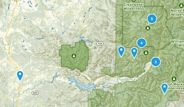 Packwood, Washington Map