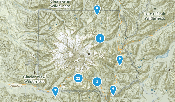 Paradise Inn, Washington Map