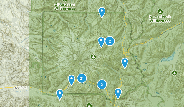 Paradise Inn, Washington Map
