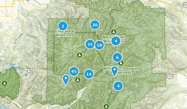 Paradise Inn, Washington Map