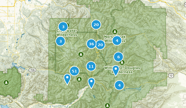 Paradise Inn, Washington Map