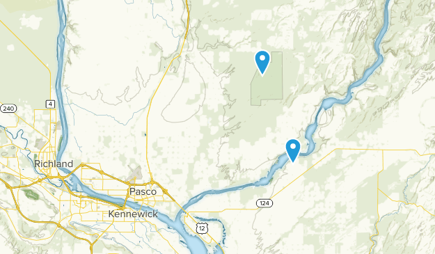 Pasco, État de Washington Map