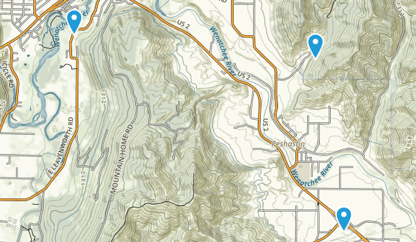 Peshastin, Washington Map