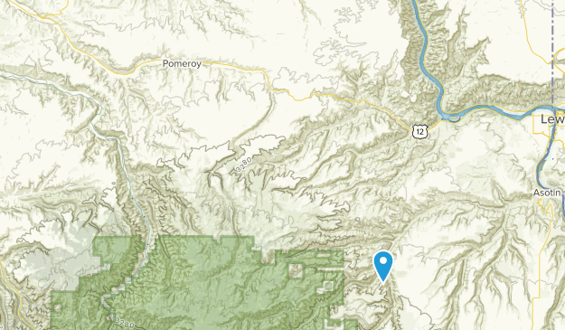 Pomeroy, Washington Map