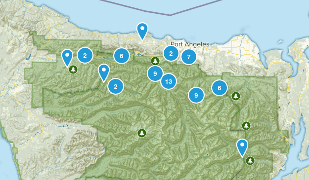Port Angeles, Washington Map