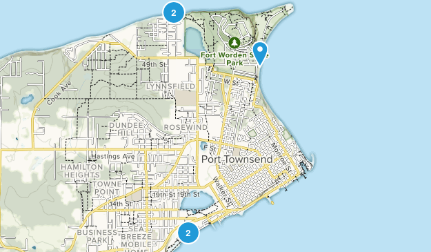 Port Townsend, Washington Map