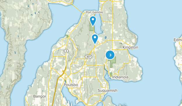 Poulsbo, État de Washington Map