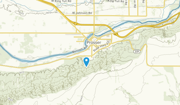 Prosser, État de Washington Map