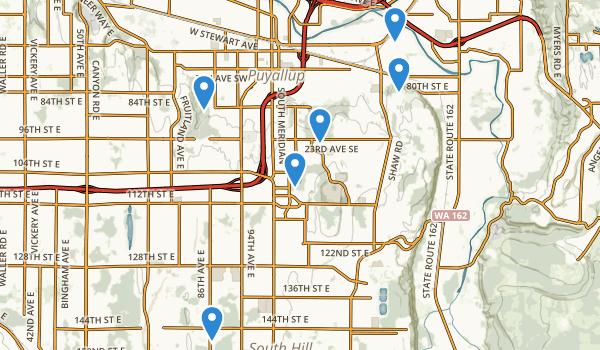 Puyallup, Washington Map