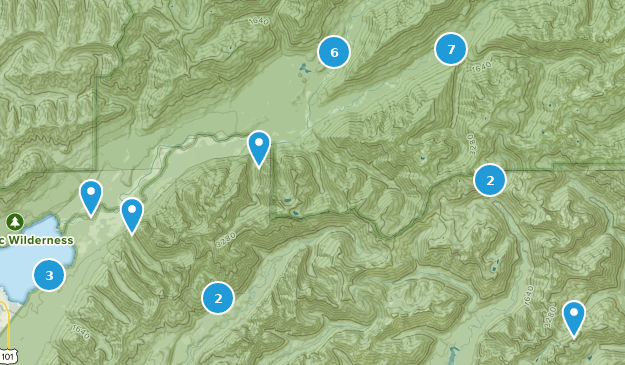 Quinault, Washington Map