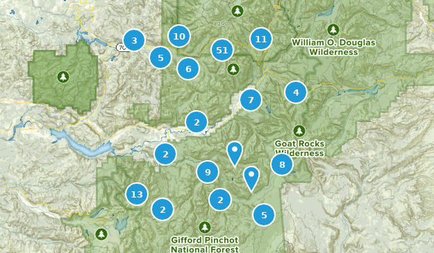 Randle, Washington Map