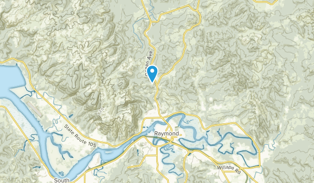 Raymond, Washington Map