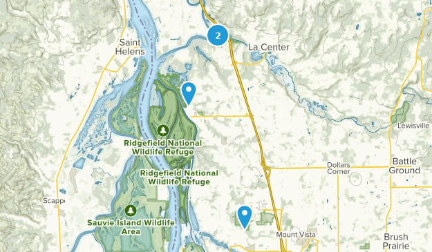 Ridgefield, État de Washington Map