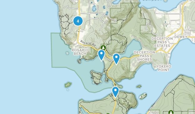 Rosario Beach, Washington Map