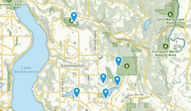 Sammamish, Washington Map