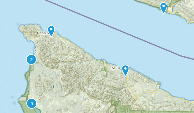 Sekiu, Washington Map