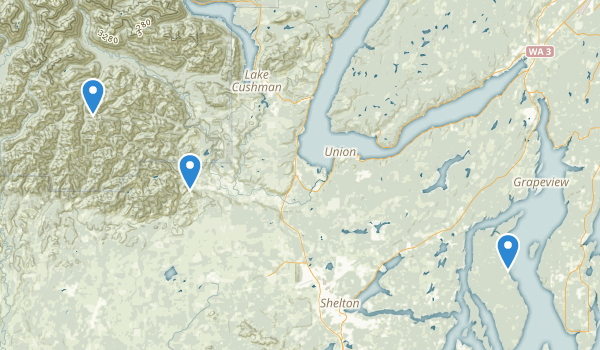 Shelton, Washington Map