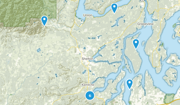 Shelton, Washington Map