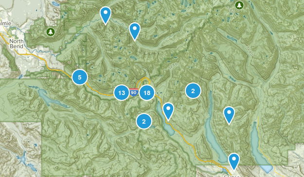 Snoqualmie Pass, Washington Map