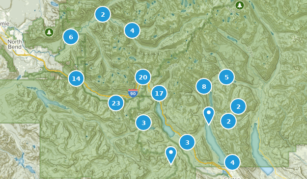 Snoqualmie Pass, Washington Map