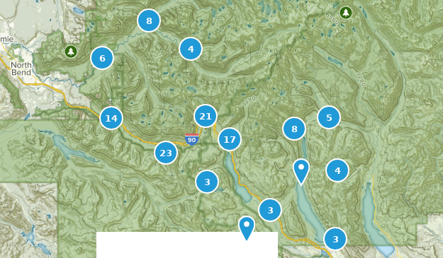 Snoqualmie Pass, Washington Map