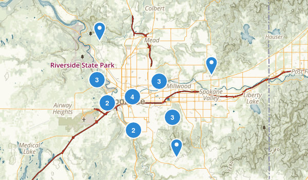 Spokane, Washington Map
