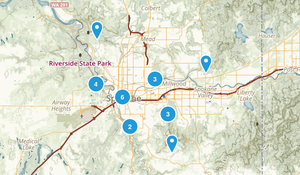 Spokane, Washington Map