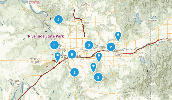 Spokane, Washington Map