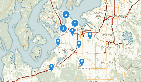 Tacoma, Washington Map
