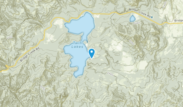 Twin Lakes, Washington Map